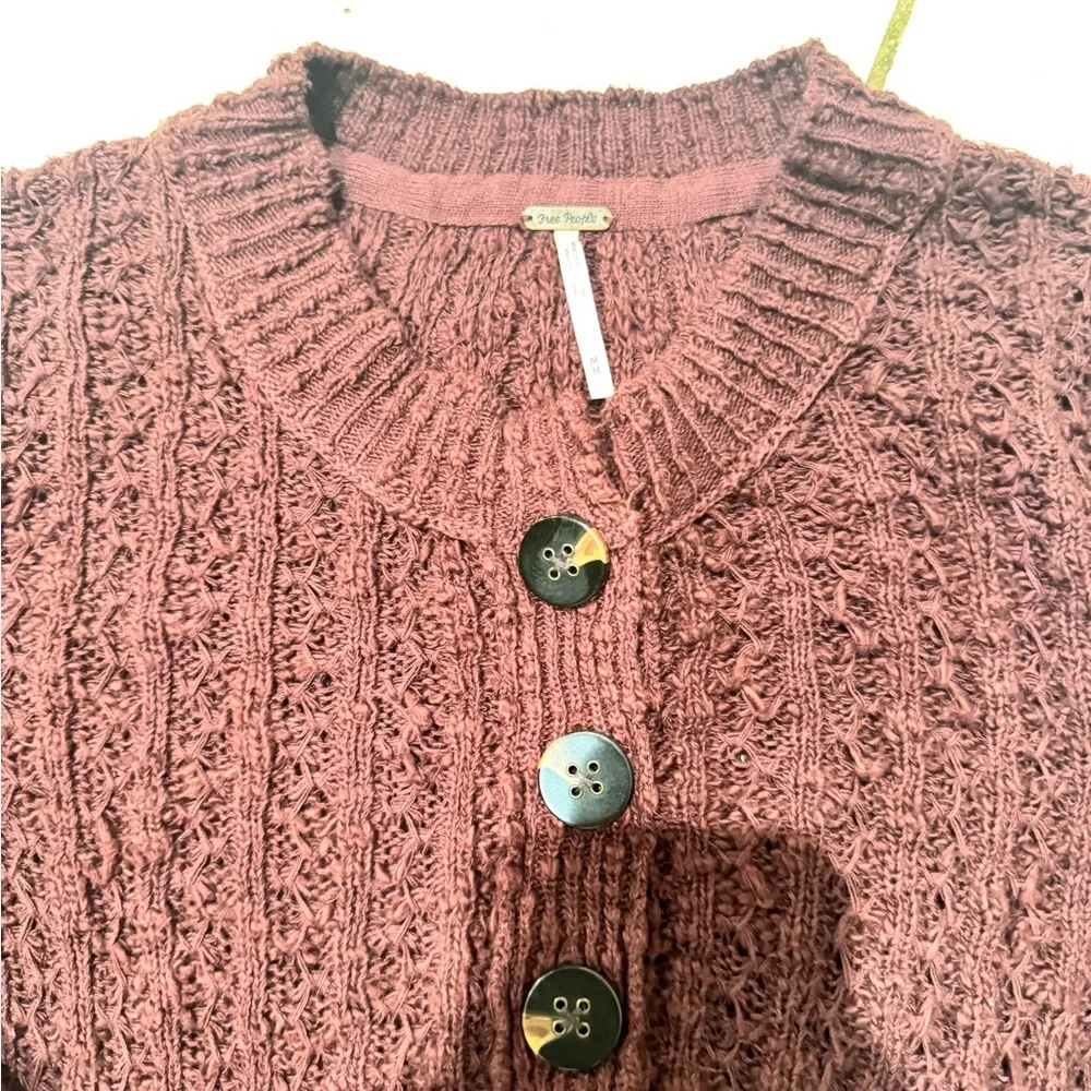 Free People brown Textured Knit Sweater - Picture 3 of 8
